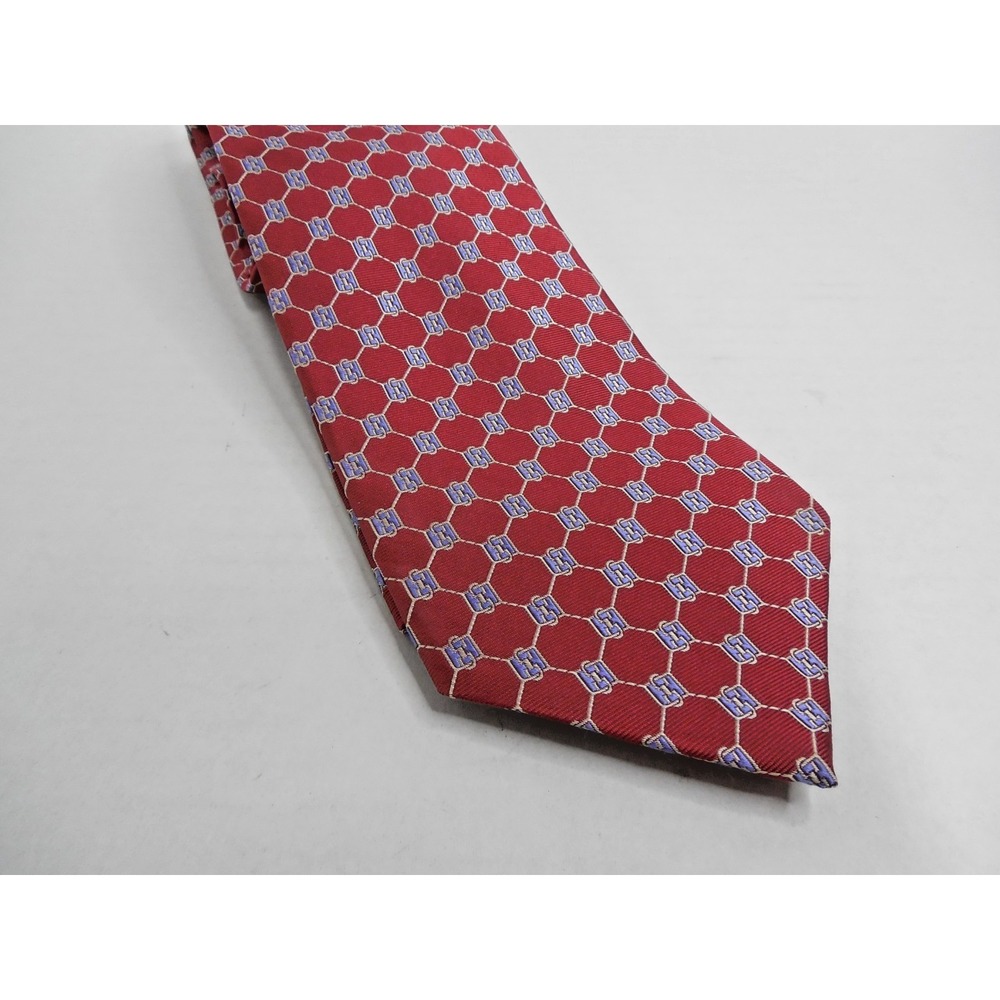 Brooks Brothers Men's Tie 59" Long / 3.75" Wide Pure Italian Silk /USA Red